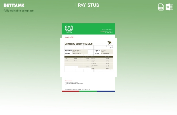 Модерен стил компанија Плата шаблон шаблон